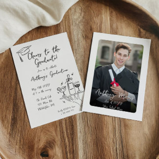 Convite Convidado para animação de caligrafia desenhada à