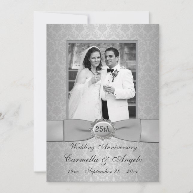 Convite Convidado para aniversário de 25 - NÃO USE PAPEL D (Frente)