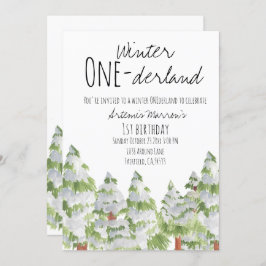 Convite Convidado para aniversário de crianças das árvores