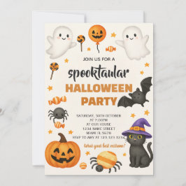 Convite Convidado para Casa de Halloween Editável