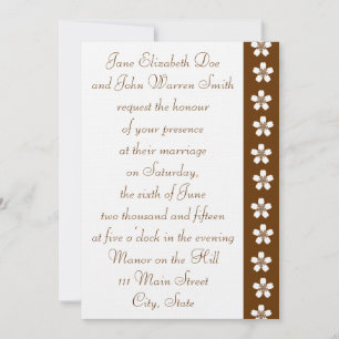 Convite Convidado para Casamento com Chocolate Sakura