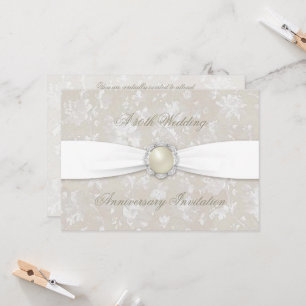 Convite Convidado para Casamento de 30 do Bold Damask 5x7