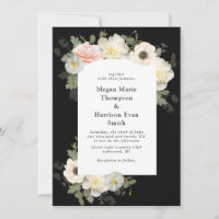 Convidado para Casamento de Pessoas e Anêmonas