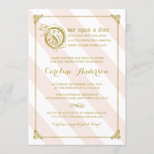 Convite Convidado para Chá de fraldas da Princesa Litera R