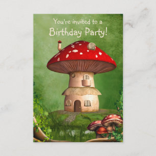 Convite Convidado para Crianças Terrestres anãs 3,5x5