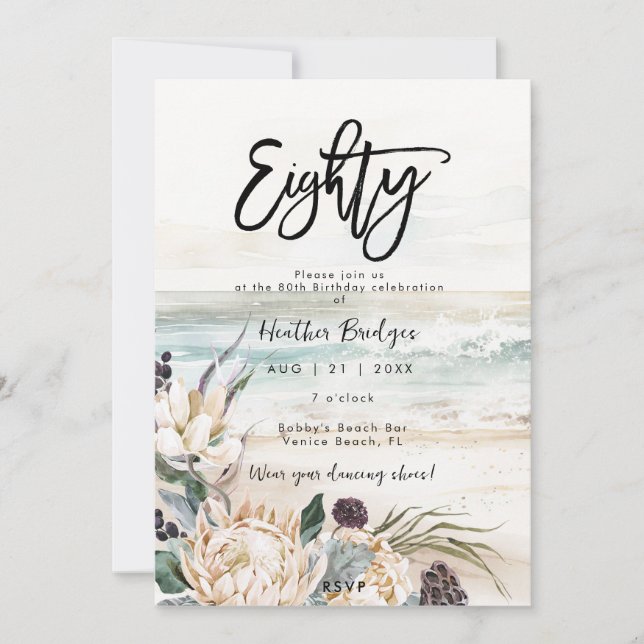 Convite Convidado para festa de aniversário de proteína tr (Frente)