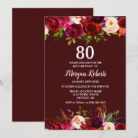 Convidado para Festa de aniversário Floral da Mode