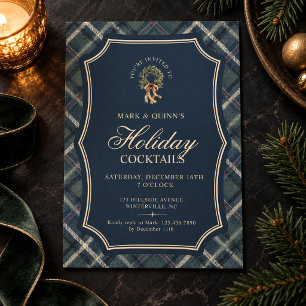 Convite Convidado para Festa de Cocktail de Natal com Círc