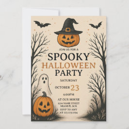 Convite Convidado para Festa de Halloween assustador