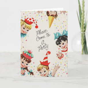 Convite Convidado para Festa Infantil Vintage