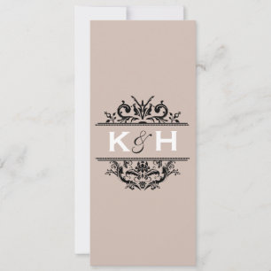 Convite Convidado para o Crest. Skinny Preto