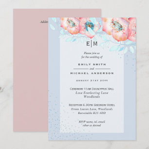 Convite Convidado para Recepção de casamento de Rosa com