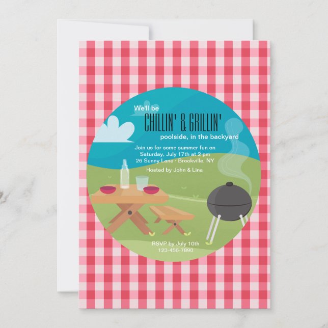 Convite Convidado para Refrigeração e Grillin (Frente)