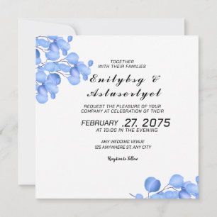 Convite Convidado romântico de casamento set quadrado temp