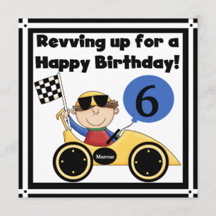 Convite Convidados de Aniversário Personalizados para Car