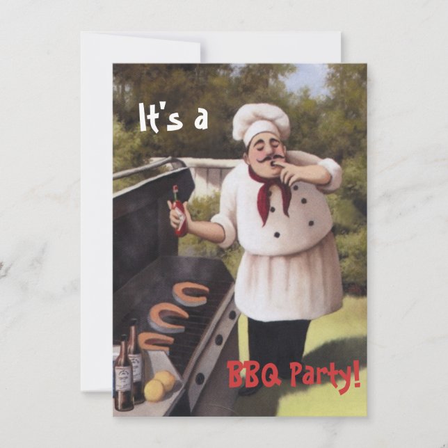 Convite Convidados de festas de CHURRASCO de quintal engra (Frente)