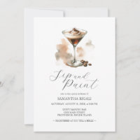 Convidados do Partido Espresso Martini Sip & Paint