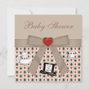 Convite Convidados do Tea Party para Alice no Chá de fral