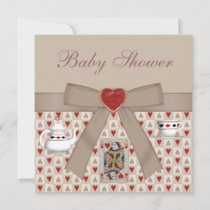 Convite Convidados do Tea Party para Alice no Chá de frald