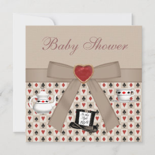 Convite Convidados do Tea Party para Alice no Chá de frald