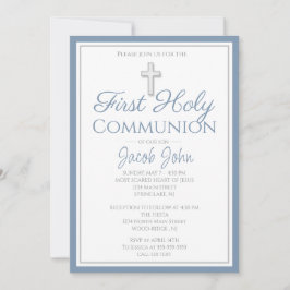 Convite Convidados Elegante para a Primeira Comunhão