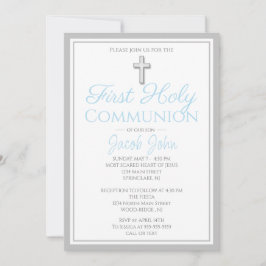 Convite Convidados Elegante para a Primeira Comunhão