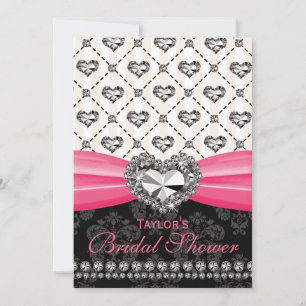 Convite Convidados para Chá de panela de Diamante Impress