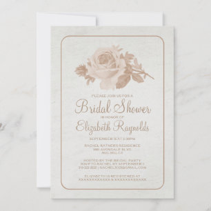 Convite Convidados para Chá de panela de Flor/Flor Russo