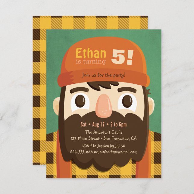 Convite Convidados para Festa de aniversário de Garoto de  (Frente/Verso)