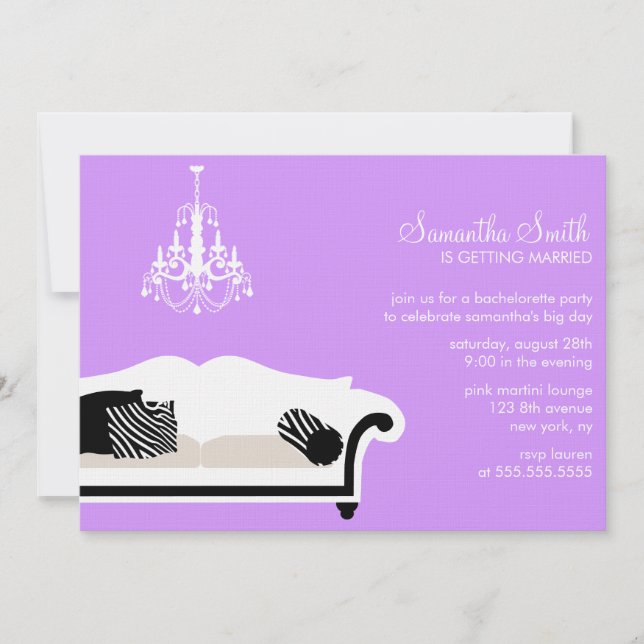 Convite Convidados para Festa de solteira ou Chá de panela (Frente)