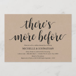 Convite Convidados para Janto de Casamento Rustic Kraft