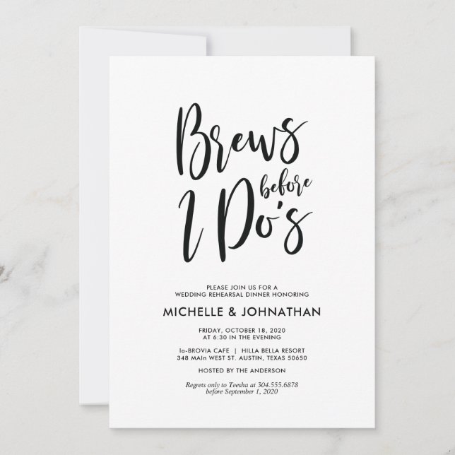 Convite Convidados para Janto de ensaio de casamento perfe (Frente)