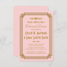 Convite Convidados para Janto de ensaio em Deco de Arte Ro