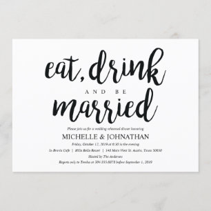 Convite Convidados para Janto de Ensaios de Casamento Perf