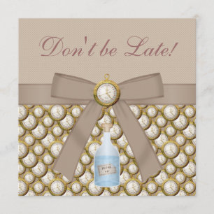 Convite Convidados para o Tea Party Alice no País das Mara