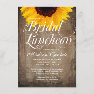 Convite Convidados Russos de Luncheon De Girassol