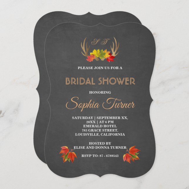 Convite Convidam-se os Chás de panela Rústicos Românticos (Frente/Verso)