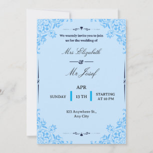 Convite Convidamos cordialmente para o casamento de