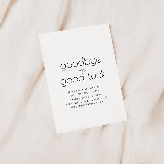 Convite Convidar a Festa de Aposentadoria de Boa Sorte (Criador carregado)