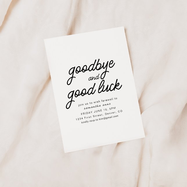 Convite Convidar a Festa de Aposentadoria de Boa Sorte (Criador carregado)