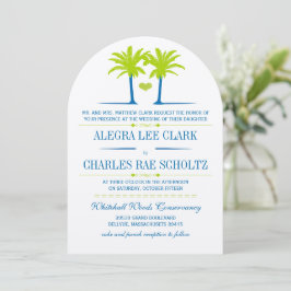 Convite Convidar a Tipografia Real Blue Beach do Die Cut L