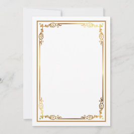 Convite Convidar Branco do Vazio Moderno com Borda Fragmen