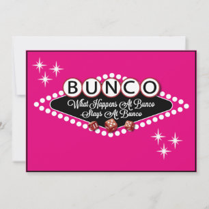 Convite Convidar Bunco Estilo Vegas