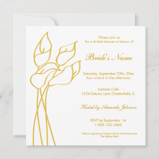 Convite Convidar Calla Lily