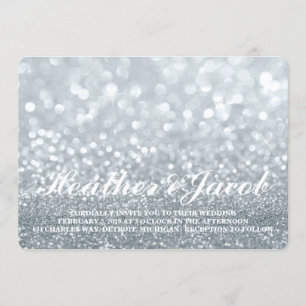 Convite Convidar - Casamento De Fábrica De Lit De Prata