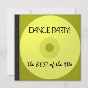 Convite Convidar CD do Dance Party
