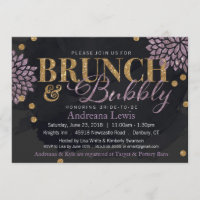 Convidar Chá de Coloração de Água para Brunch e Bo