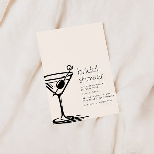 Convite Convidar Chá de panela Simples com Vidro Martini