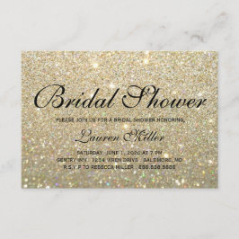 Convite Convidar - Chá Glit Fab Dourado