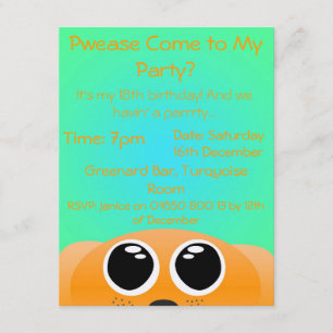 Convite Convidar Cutesy